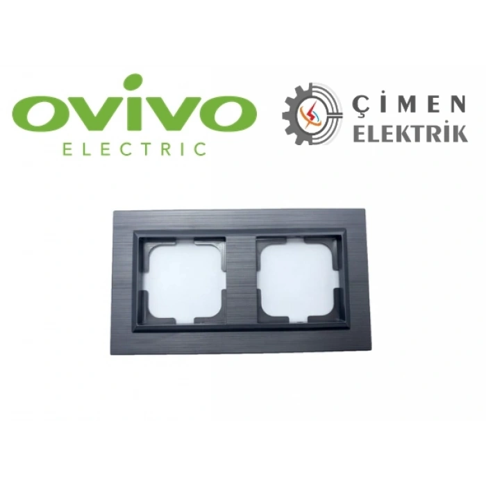 Manyatik Gri İkili Çerçeve Quantum - Priz ve Anahtar İçin Uyumlu Çerçeve