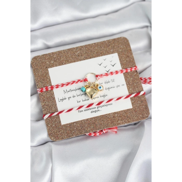 Marteniçka Bileklik 2li Kalp ve Nazalı Model