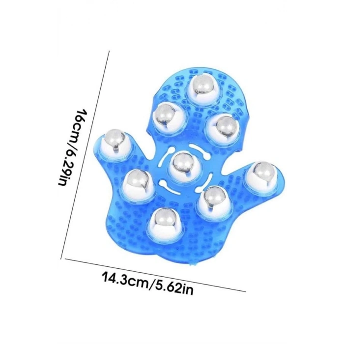 Masaj Aleti El Şeklinde Omuz Bacak Bilyeli Masaj Eldiveni El Şekilli