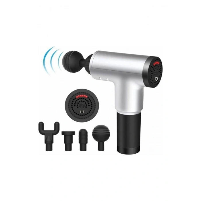 Masaj Aleti Kademeli 2000mah Batarya Derin Doku Kas Masaj Tabancası 4 Başlıklı RENK SEÇİLEMEZ