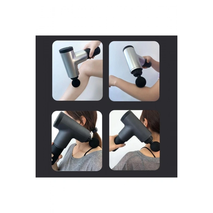 Masaj Aleti Kademeli 2000mah Batarya Derin Doku Kas Masaj Tabancası 4 Başlıklı RENK SEÇİLEMEZ