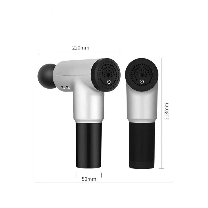 Masaj Tabancası 4 Başlıklı Sporcu Masaj Aleti 6 Kademeli Boyun Bel Sırt Bacak RENK SEÇİLEMEZ