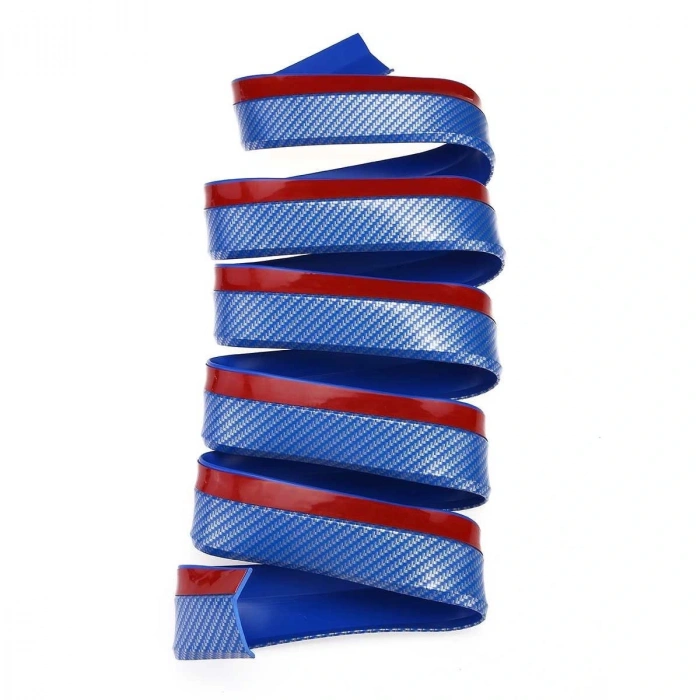 Mavi 2,5 Metre Araba Oto Ön Tampon Koruyucu Kauçuk Pratik Tampon Şerit Bant Döşeme Kiti (5047)