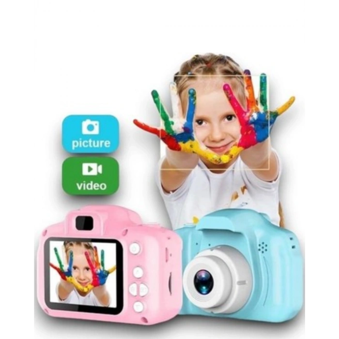 Mavi HD Taşınabilir Mini Dijital Kamera Video ve Fotoğraf Kayıt Özellikli