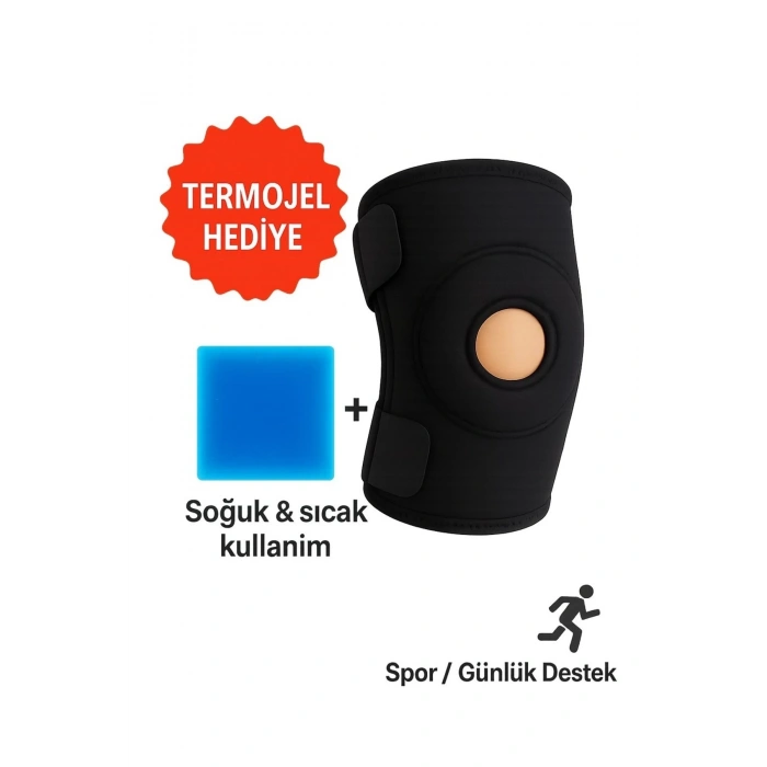 Medical Destekli Diz Korsesi Çapraz Bağ Menisküs Ağrısı Için Sporcu Dizlik, Termolu Jelli