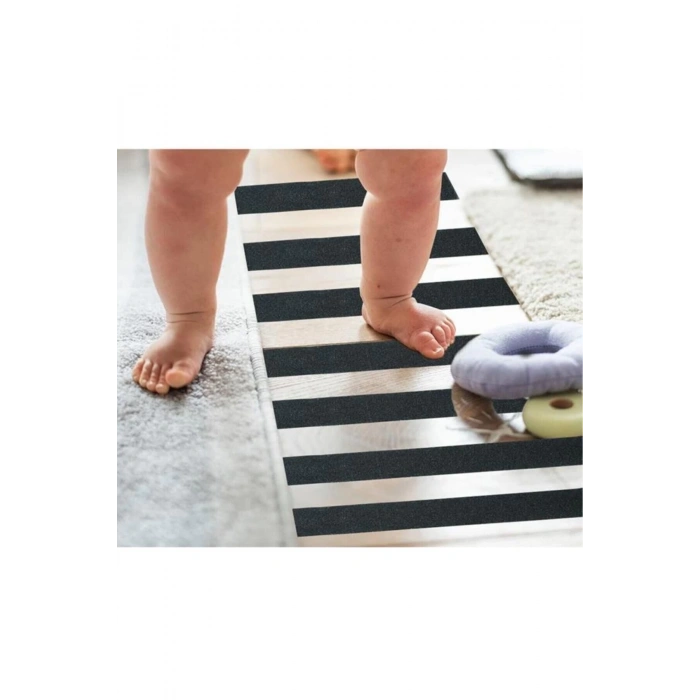 Merdiven Zemin Kaydırmaz Güçlü Bant Yapışkanlı Kaymaz Bant Siyah 25 Mm X 5 Metre