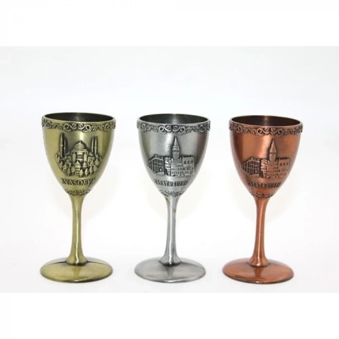 Metal İstanbul Yöresel Kadeh Bardak