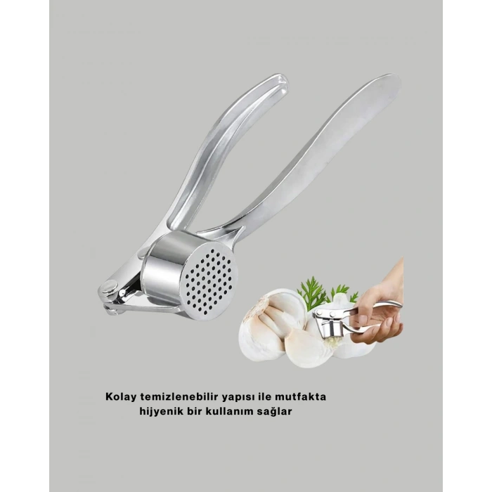 Metal Sarımsak Ezici Ergonomik Tutma ve Güçlü Presleme