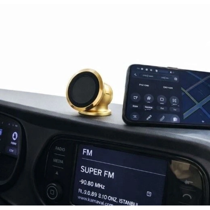 Metal Telefon Tutucu Torpidoya Yapışan Mıknatıslı