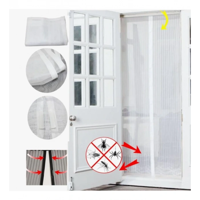 Mıknatıslı Kapı Sinekliği Tül Perde 105 X 210 Cm Bx40