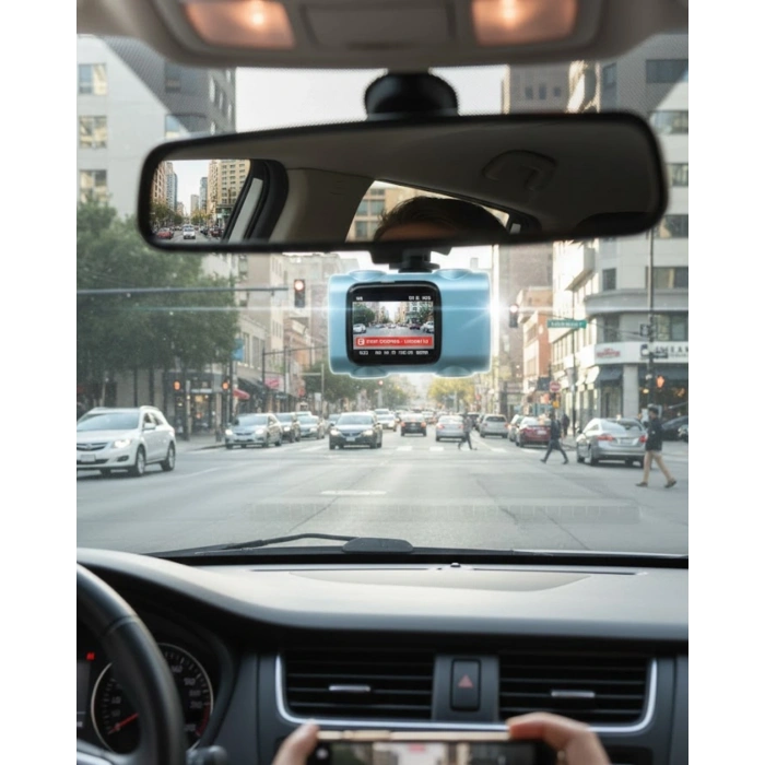 Mini Araç İçi Kamera Sürekli Kayıt Geniş Açılı