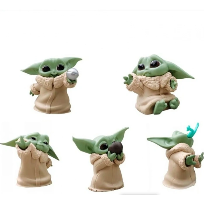 Mini Baby Yoda Figür 6 Adet