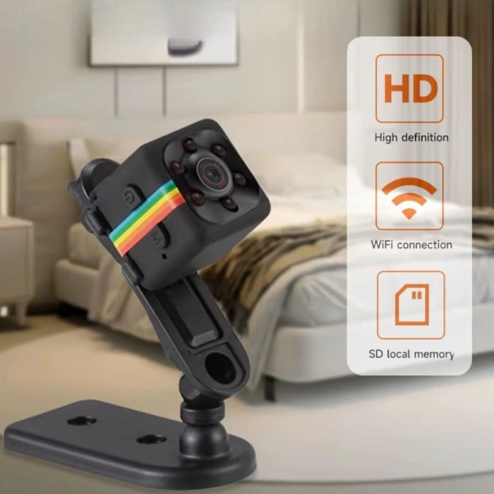 Mini Boy Küp Tipi Gece Görüşlü HD Kaliteli Güvenlik Kamerası (5047)