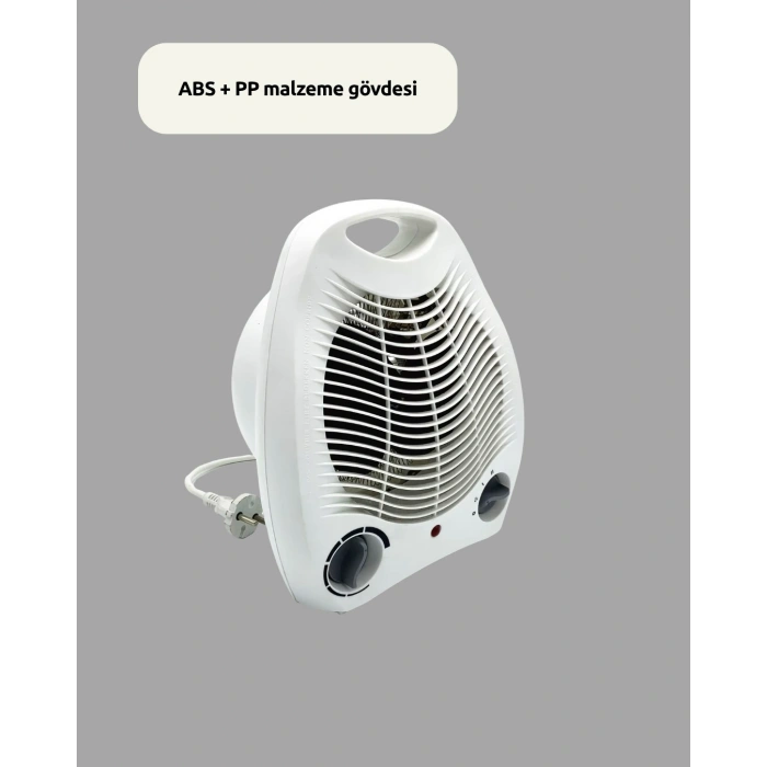 Mini Elektrikli Isıtıcı 2000W – Termostatlı Fanlı Isıtma, Taşınabilir Tasarım