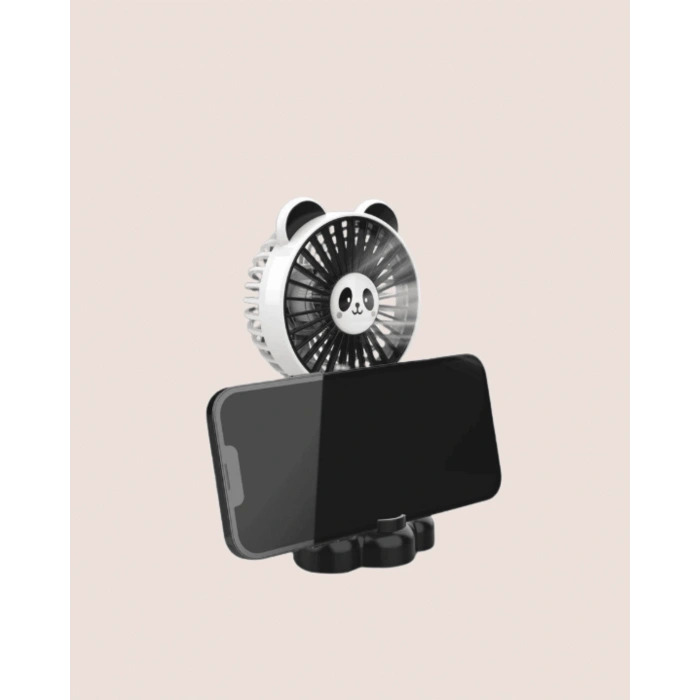 Mini Fan Hayvan Figürlü – Şarj Edilebilir Taşınabilir El Vantilatörü