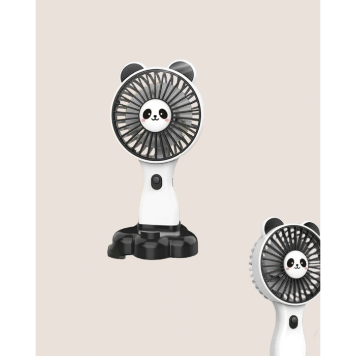 Mini Fan Hayvan Figürlü – Şarj Edilebilir Taşınabilir El Vantilatörü