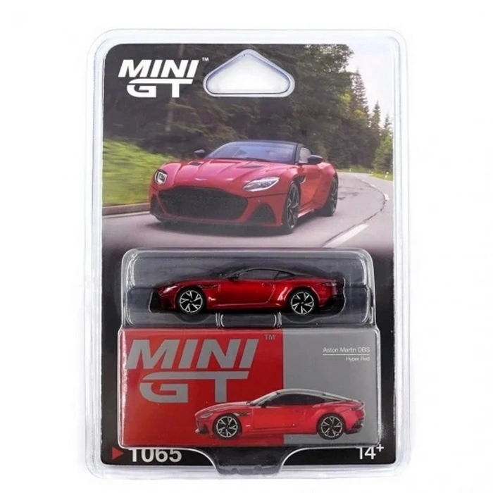 Mini Gt 1/64 Aston Martin DBS Hyper Red Blister Paket