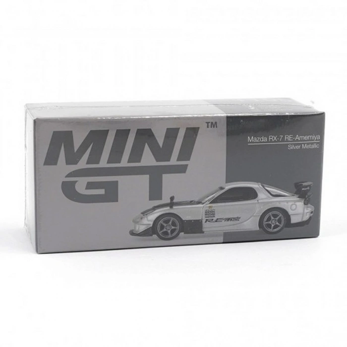 Mini GT 1/64 Mazda RX-7 RE-Amemiya Silver Metallic