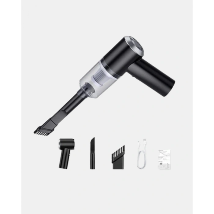 Mini Şarjlı Araç Süpürgesi – 120W Güçlü Motor, 5500PA Vakum Emiş, Yıkanabilir Filtre