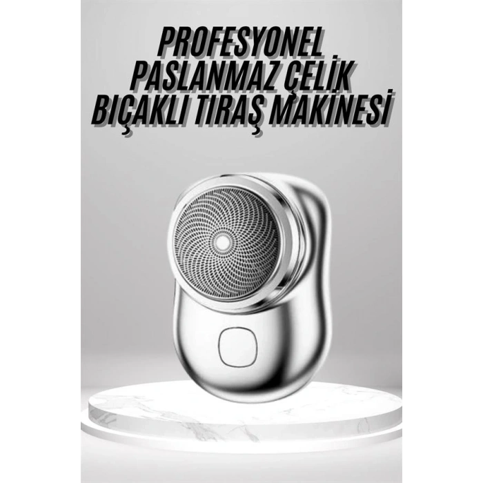 Mini Sıfır Sakal Yanak Tıraş Makinesi USB Şarjlı Sıfır Sakal Taşınabilir Korumalı