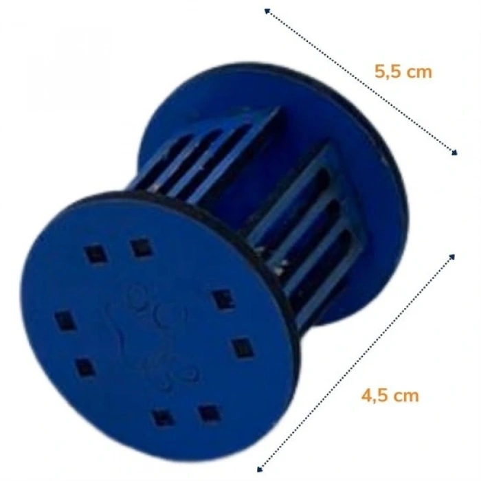 Mini Silindir Eğlenceli Renkli Sağlam Küçük Pati İzi Şekilli Kedi Oyuncağı (5047)