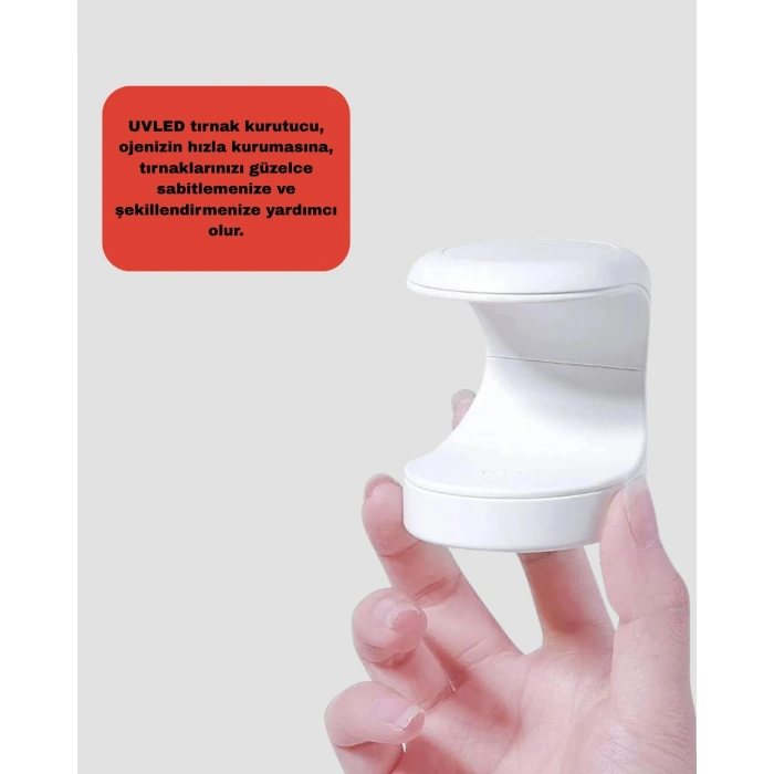 Mini Tırnak Kurutucu – Hızlı Kurutma İçin UVLED Işık Teknolojisi