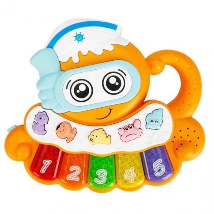 Minibo Sesli ve Işıklı Piyanolu Ahtapot