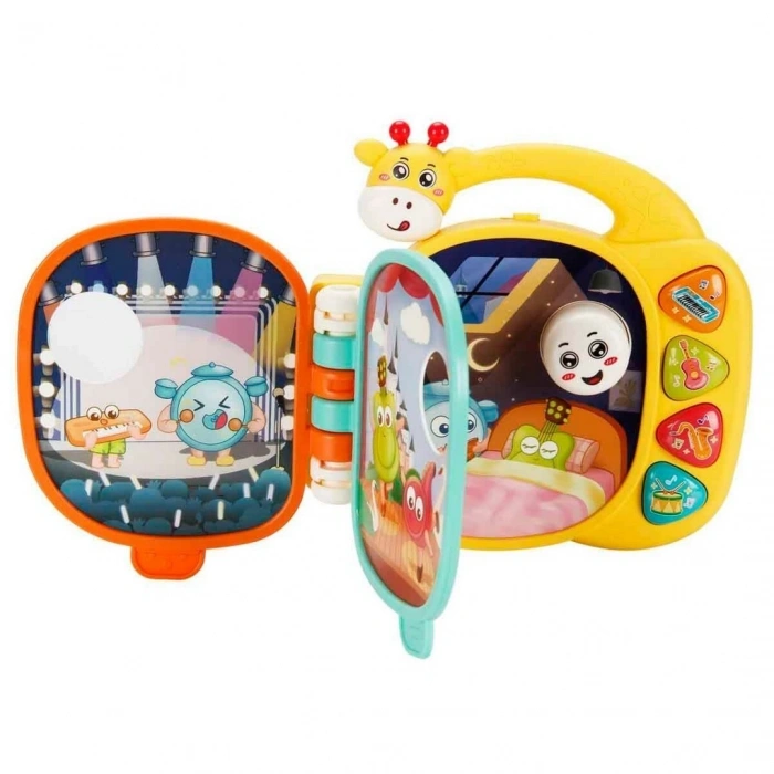 Minibo Sesli ve Işıklı Zürafa Figürlü Müzik Kitabı
