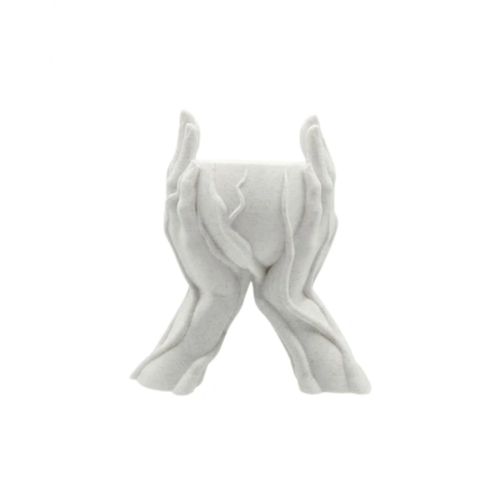 Minimalist El Tasarımlı Dekoratif 3D Saksı Vazo Modern Masa Dekoru