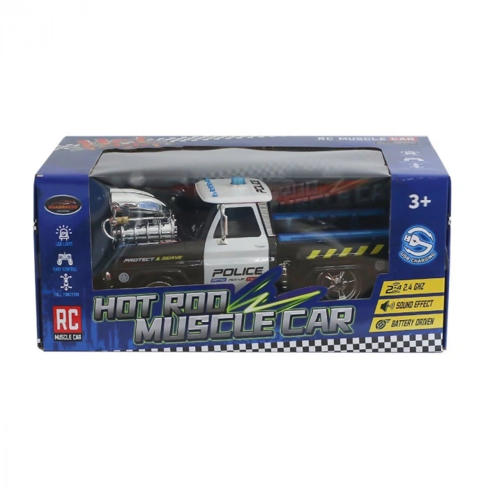 MK8129B Kumandalı Sesli Işıklı Polis Arabası 1:16