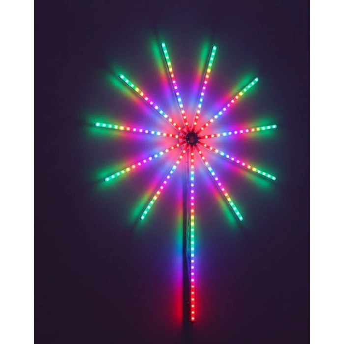 Modüler RGB LED Duvar Işığı Havai Fişek Efektli Uzaktan Kumandalı