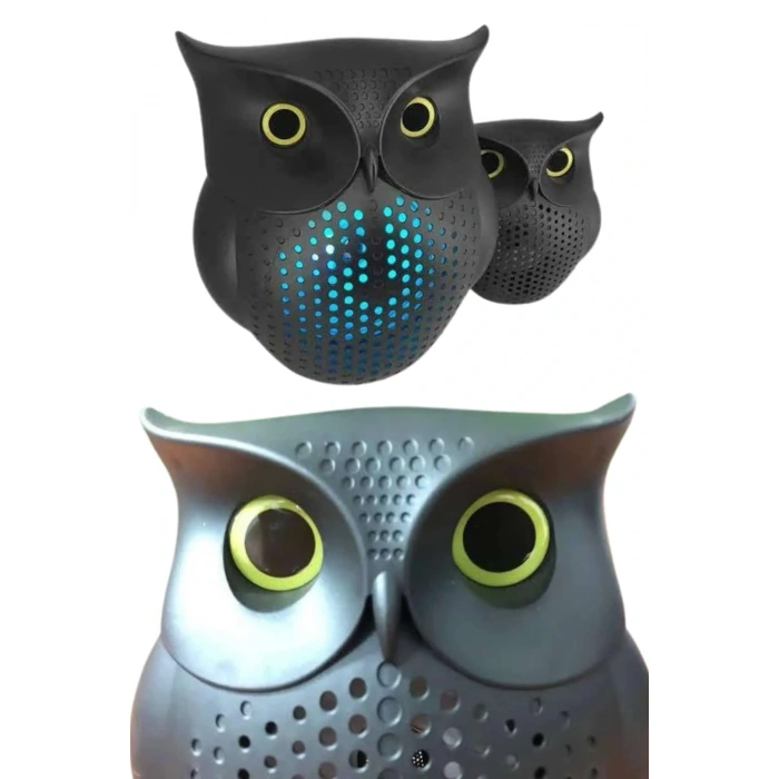 Müzik Çalar Bluetooth Hoparlör Speaker 5.0 Kablosuz Baykuş Görünümlü