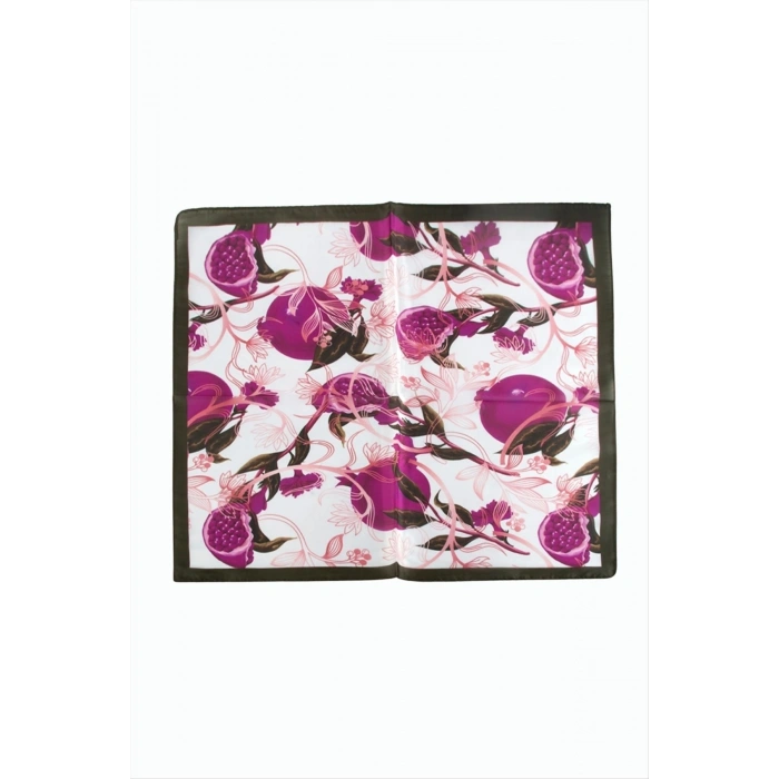 Nar Desenli Zr Şifon Fular 50*50 cm