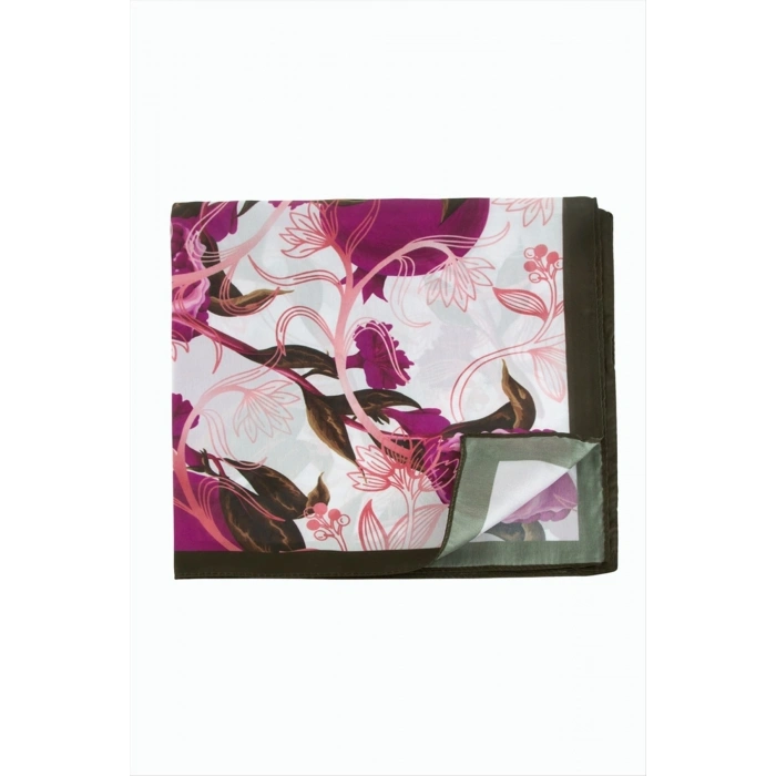 Nar Desenli Zr Şifon Fular 50*50 cm