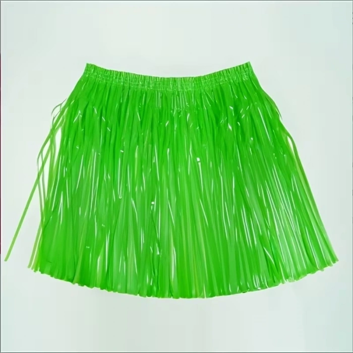 Neon Yeşil Hawaii Parti Eteği 40 Cm Bx40