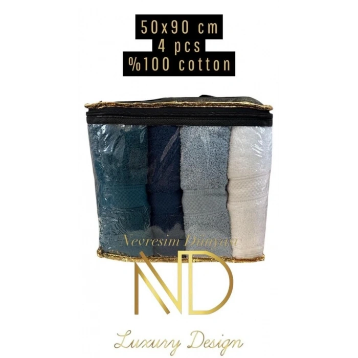 Nevresim Dünyası 50x100 4lü Havlu Prime 4