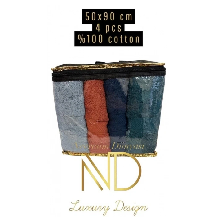 Nevresim Dünyası 50x100 4lü Havlu Prime 5