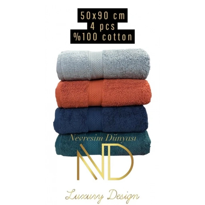 Nevresim Dünyası 50x100 4lü Havlu Prime 5