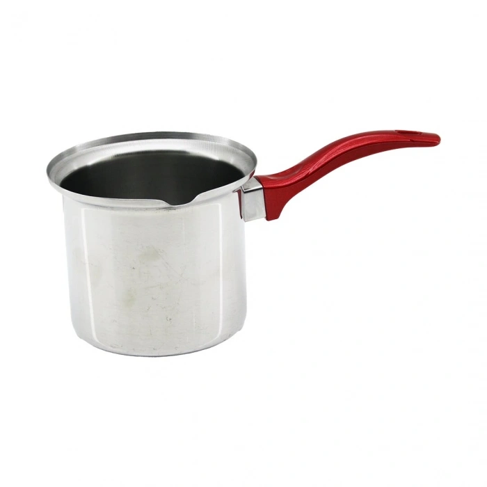 NO-6  ÇELİK CEZVE  KIRMIZI KULP (5047)