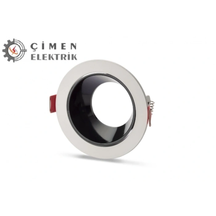 NOAS YL60 2110 Ren Beyaz Siyah Yuvarlak Spot Kasası