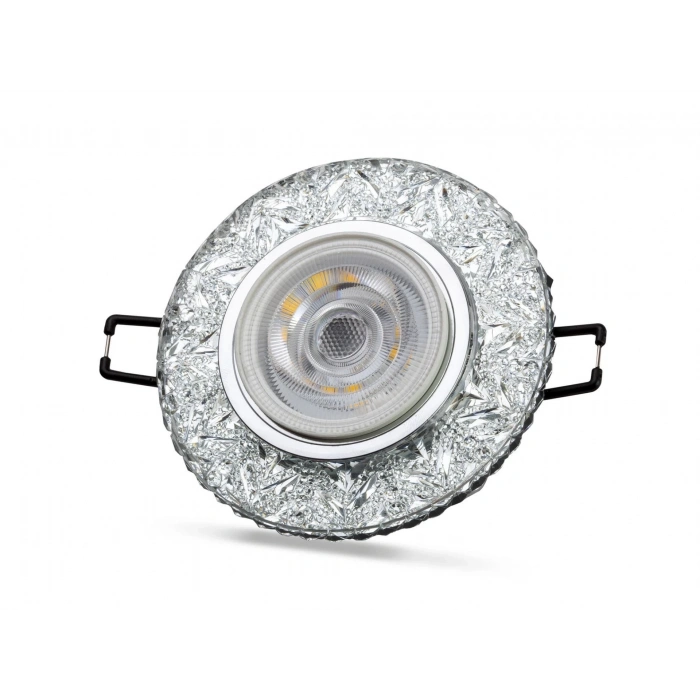NOAS YL65 1677 Hektor Led Çerçeveli 4000K Kristal Cam Spot Kasa - Priz ve Anahtar İçin Uyumlu Çerçeve