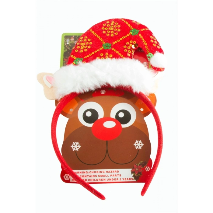 Noel Baba Şapkası Yılbaşı Taç