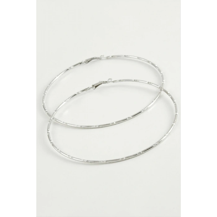 Noktalı Metal Halka Küpe 8-9-10 cm