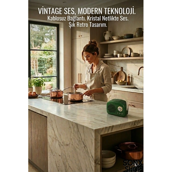 Nostaljik Retro Bluetooth Hoparlör