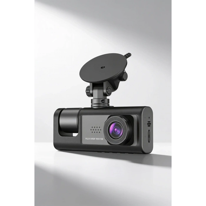 Ön Arka İç Kayıtlı 3 Kameralı Araç İçi Kamera Full HD Oto Kamera