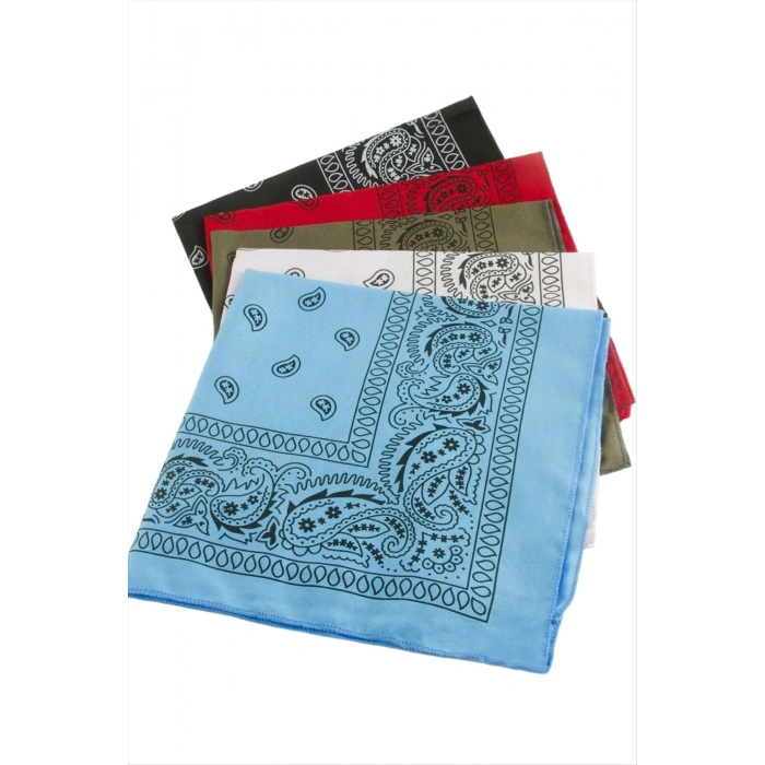 Oval Desenli Keten Bandana 50*50