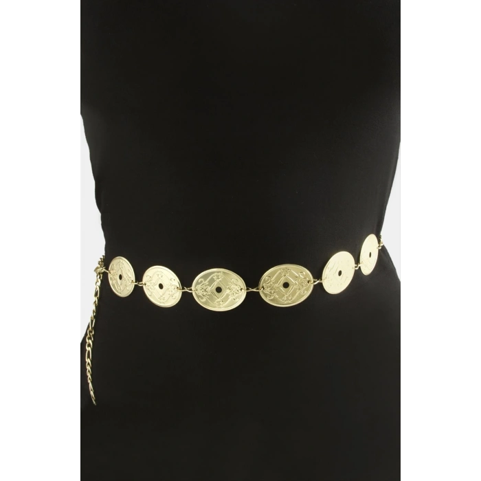 Oval Metal Zincir Kemer