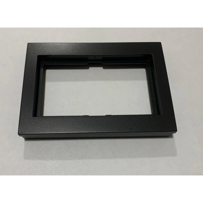 Ovivo Metalik Siyah İkili Topraklı Priz Çerçevesi Grano