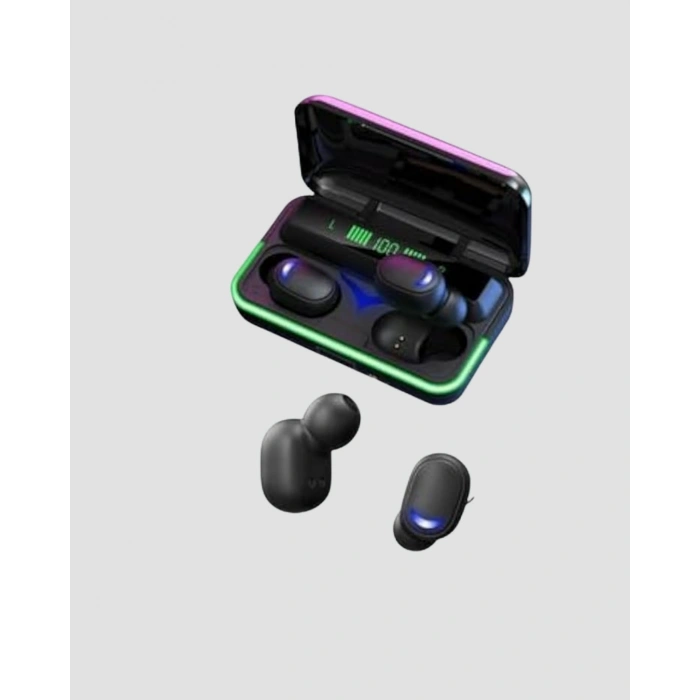 Oyun Modlu E10 Bluetooth Kulaklık Powerbank ve LED Ekranlı
