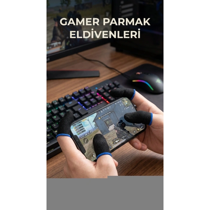 Oyuncu Eldiveni 4lü Set Konforlu Parmaklık Hassasiyetle Tasarlanmış